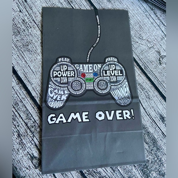 Pack of 15 video game treat bags/favor sacks/gift bags. Gaming design. - Picture 3 of 4
